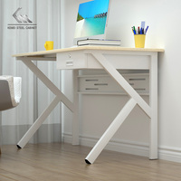 Mobilier de bureau de style simple bureau d'ordinateur en métal Table de bureau des employés bureau d'étude en acier pour enfants à domicile