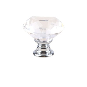 ลูกบิดตู้คริสตัลโลหะผสมสังกะสีหลุมเดียวทำด้วยมือสไตล์เล็กๆที่ทันสมัยสำหรับห้องครัวห้องนอนหรือโต๊ะเครื่องแป้งสำหรับใช้ในตู้เสื้อผ้า - Product Image 5