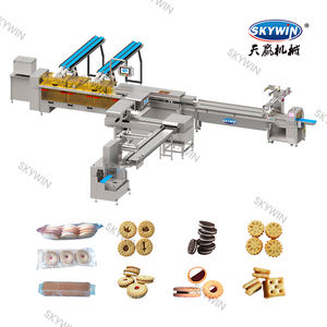 2025 SKYWIN Machine à biscuits à <span class=keywords><strong>sandwich</strong></span> automatique avec <span class=keywords><strong>prix</strong></span> de la machine à emballer Flow / on Edge/X-Fold - Product Image 3