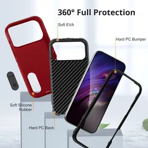 Fundas Protectoras para Teléfono con Protección Total del Cuerpo, TPU+PC, Antiarañazos, Resistentes a Golpes, para 17 <span class=keywords><strong>Pro</strong></span> Max, 17 <span class=keywords><strong>Pro</strong></span>, 17 Air, 17, 16, 15, 14, con Soporte - Product Image 3
