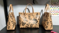 Sacs à main en cuir PU à faible MOQ, motif imprimé, sacs fourre-tout à bandoulière pour les jeunes, pour le shopping quotidien