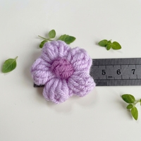 Fleurs artificielles en crochet faites à la main, écologiques, taille personnalisée, cadeau pour la décoration de vêtements
