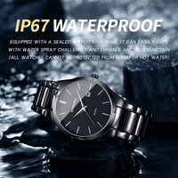 Jam Tangan Pria Binbond T077 077 Custom Quartz Tali Baja Anti Karat Sederhana Minimalis Grosir Kalender Fashion Arloji Pria