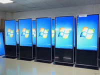 Écran tactile infrarouge intelligent de 75 pouces P4 pour affichage publicitaire extérieur, système Android, résolution HD, sur pied pour ascenseur et centre commercial