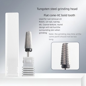 Five-in-One Tungsten Steel <b>Nail</b> Grinding Head Machine Diamond Material Unloading High Quality <b>Nail</b> Drill Bits 5 in 1 - Product Image 6