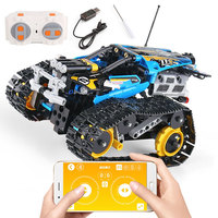 8850 APP kontrol programlama RC parça dublör Racer DIY yapı taşları ve mühendislik oyuncak gençler RC araç seti oluşturmak için