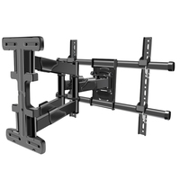 Soporte de Pared para TV LED/LCD/Plasma de 37-80 Pulgadas con Acero Laminado en Frío, VESA Máx. 600x400mm, Inclinable y Giratorio, para Uso en Fábrica/Hogar/Hotel