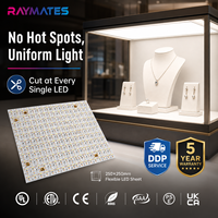 Panneau lumineux LED flexible super fin découpable certifié UL 1 LED pour décoration murale intérieure courbée d'hôtel
