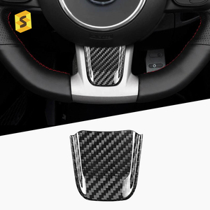 Accesorios de fibra de carbono Shasha, pegatina decorativa para la barbilla del volante embellecedor de fibra de carbono para Fiat 500 <span class=keywords><strong>ABARTH</strong></span> - Product Image 2