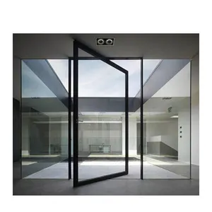 Alumínio comercial arquitectónico do quarto alumínio dobro vitrificado com porta dobrado