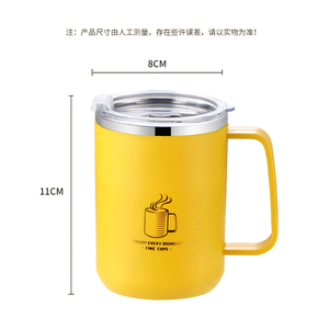 Yuedisi Bán Buôn 17Oz 500Ml Cốc Đôi Tường Văn Phòng Ly 304 Thép Không Gỉ Cốc Cà Phê Với Xử Lý - Product Image 6