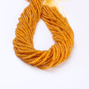 Cuentas de Rubí Natural con Corte Brillante WENCHI, 1.5mm, Verde Rosado, Origen Hong Kong, para Joyería, Pulido, Cambio de Color Ligero - Product Image 3