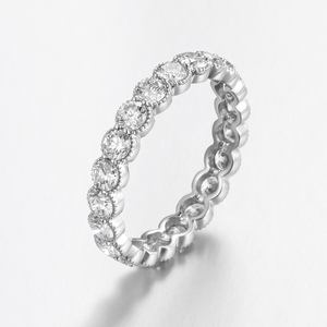 Classic 14K Solid White Gold 1.71ct Round Brilliant Lab Grown Diamond <b>Ring</b> | IGI Certified Round Brilliant Cut Lab Created - Product Image 1