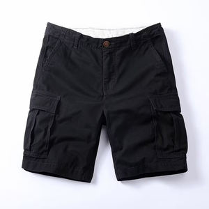 Pantalones Cortos Deportivos Casuales Transpirables <span class=keywords><strong>para</strong></span> <span class=keywords><strong>Hombre</strong></span>, Estilo Cargo, de Poliéster/Algodón, Cintura Media, Cierre de Cremallera, Bolsillos, Ligeros - Product Image 1