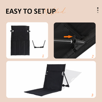 Chaise de camping portable pliante en alliage d'aluminium pour extérieur, avec coussin inclinable et support, idéale pour la plage et le stade – Offre spéciale