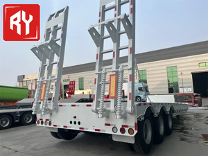 RuiYuan ขาย3เพลา100ตันหนัก40ฟุต12.4เมตร, รถพ่วงเตียงต่ำเตียงต่ำรถพ่วงแอร์ระงับ - Product Image 3