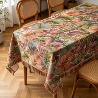 Tissu Jacquard Floral Monet Multi-Options, Tissu Lourd Tissé Large pour Nappe Personnalisée et Décoration de Rideaux