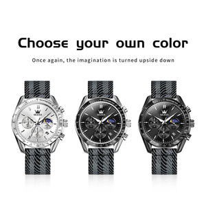   Montres pour hommes 3630, design personnalisé OEM, logo personnalisé, bracelet en nylon sport, chronographe, montre à quartz pour hommes - Product Image 6