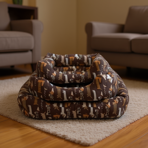 Cuccia per Cani Colorata con Fondo Antiscivolo, Set Tre Pezzi per Animali Domestici - Product Image 3