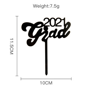 Vente chaude Just Do It Graduation Cake Topper Acrylique Happy Graduation Cake Decoration Party Supplies - Product Image 4