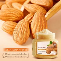 Muesli croquant exfoliant doux amande beurre moulu et noix miel douche à main gommage visage et lait crème pâte pour peau