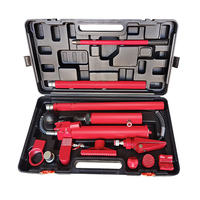 Kit Porta Power de 10 toneladas, herramienta hidráulica portátil de tipo split para reparación de carrocerías y chasis de vehículos, gato hidráulico de elevación, gato split