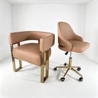 Mobilier de salon de beauté moderne, ensemble de chaises personnalisées pour manucure et pédicure avec tabouret roulant pour technicien, pour salon de manucure