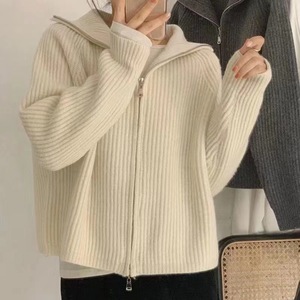 Pull long décontracté à <span class=keywords><strong>col</strong></span> en V uni, nouvelle mode 2026, vente en gros, automne, hiver, pour femmes - Product Image 1