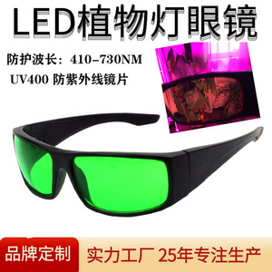 Gafas de seguridad láser de marco completo con lentes verdes de policarbonato para protección contra la luz de cultivo de plantas - Product Image 5