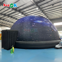 Dôme de planétarium gonflable de 10 m avec impression personnalisée pour l'éducation astronomique scolaire