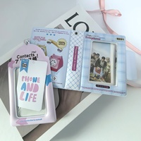Porte-cartes personnalisé pour photocards Kpop, porte-cartes d'identité, de bus ou bancaire mignon pour étudiants avec chaîne, mini porte-cartes photo en PVC 4x6