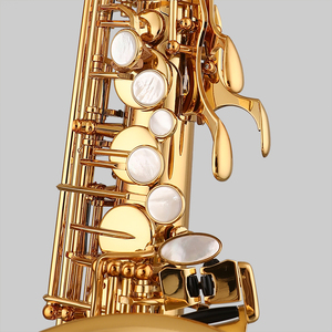 Saxofón Alto para principiantes Jek Bari en oro con acabado de laca de latón - Product Image 5