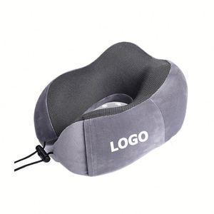 Custom Logo Memory Foam <b>Travel</b> <b>Neck</b> <b>Pillow</b> - Comfortable U Shaped Airplane <b>Pillow</b> <b>for</b> Promotional Gifts - Product Image 1