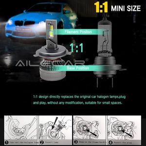 Phare de voiture amélioré 38W <span class=keywords><strong>DP38</strong></span> ampoule de phare LED H4 phare LED pour voiture ampoule LED H1 H4 H7 H11 9005 ampoule de phare auto bon marché - Product Image 6