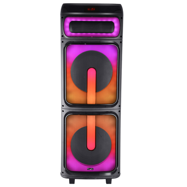 High Quality 10 Inch Home Theater Tower Speaker Sound System 300 Watts Blue Tooth Loud Bass Karaoke Machine Blue Color