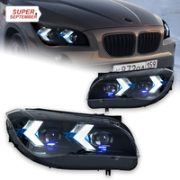 Pour 11-15 ans, pour X1 E84, ensemble de phares modifiés, feux de jour LED en forme de flèche, clignotants 12V 35W
