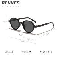 [Pack] Lunettes de soleil unisexes rétro à monture ronde intégrale, tendance et de haute qualité, protection UV400, pour adultes, protection UV %