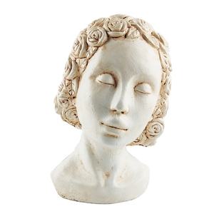 Oggetti decorativi su misura della scultura della statua del busto della testa della donna del cemento naturale - Product Image 4