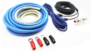 100% True Gauge alta calidad <span class=keywords><strong>4</strong></span>/8 <span class=keywords><strong>calibre</strong></span> Car Amp Kit <span class=keywords><strong>de</strong></span> cableado Car Audio Cable Kit - Product Image 3