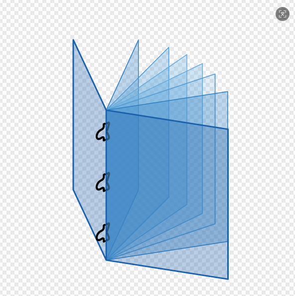 Reliure de point de boucle