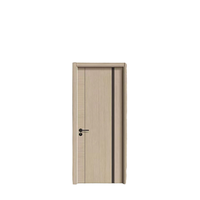 Porte en bois minimaliste MDOOR sans peinture, antibactérienne, avec finition ignifuge, garantie 3 ans, pour chambre et usage résidentiel