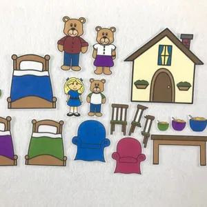 Детские игрушки из фетра фланель занят доска истории для логопедических потешка с сублимацией Маша и медведи Войлок играть шт