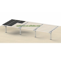 Nouveau Design Moderne Pv Solaire Carport Système De Montage Panneau Solaire Kit De Montage Au Sol Pv Module Support Pv Racking Pile Solaire