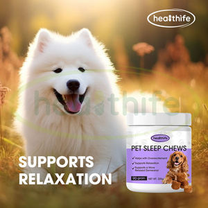 Healthife Pillole Calmanti <span class=keywords><strong>per</strong></span> Cani con Olio e Polvere di Semi di Canapa <span class=keywords><strong>per</strong></span> il Sonno degli Animali Domestici - Product Image 3