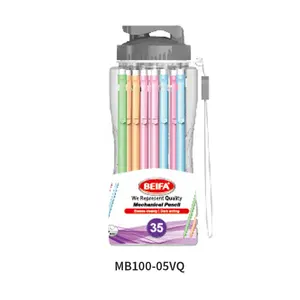 BEIFA MB100 0.5 มม. 0.7 มม. เปลือกสีลบอย่างสะอาด Dark การเขียนเป็นมิตรกับสิ่งแวดล้อมเขียนเรียบดินสอ