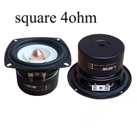 KYYSLB Haut-parleur large bande de 4 pouces pour système audio domestique, son haute fidélité, haut-parleurs HIFi Fever 4 6 8 Ohm