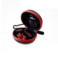 Étui rond pour écouteurs en EVA avec fermeture éclair, étui de protection pour écouteurs, étui rigide portable pour écouteurs, étui de rangement pour écouteurs