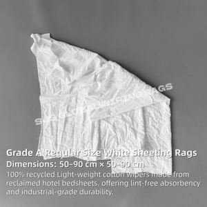 Trapos de Limpieza 100% Algodón Blancos para Uso Industrial, Reciclaje de Aceites Marinos y Limpieza de Aceites - Product Image 2