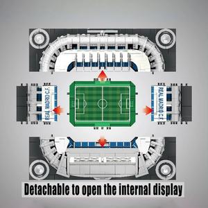 Modèle de terrain de football Bernabéu 22026, jouet éducatif de construction DIY, blocs de construction - Product Image 4
