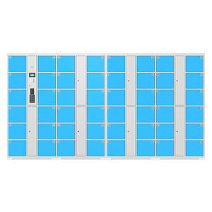 タッチスクリーンとQRコードアクセス機能付きスマート電子保管庫（ショッピングモール、ジム、学校、空港向け） |   多扉スチールロッカーシステム - Product Image 2